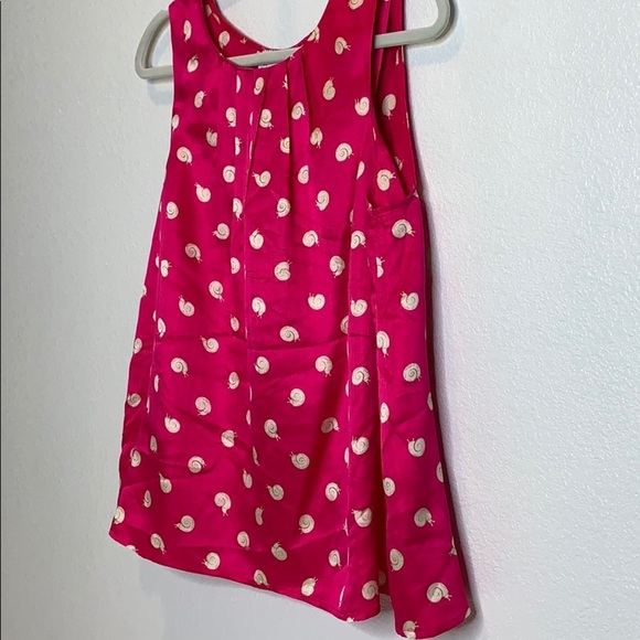 Postmark Anthropologie silk snail ruffle sleeveless top - Picture 2 of 6